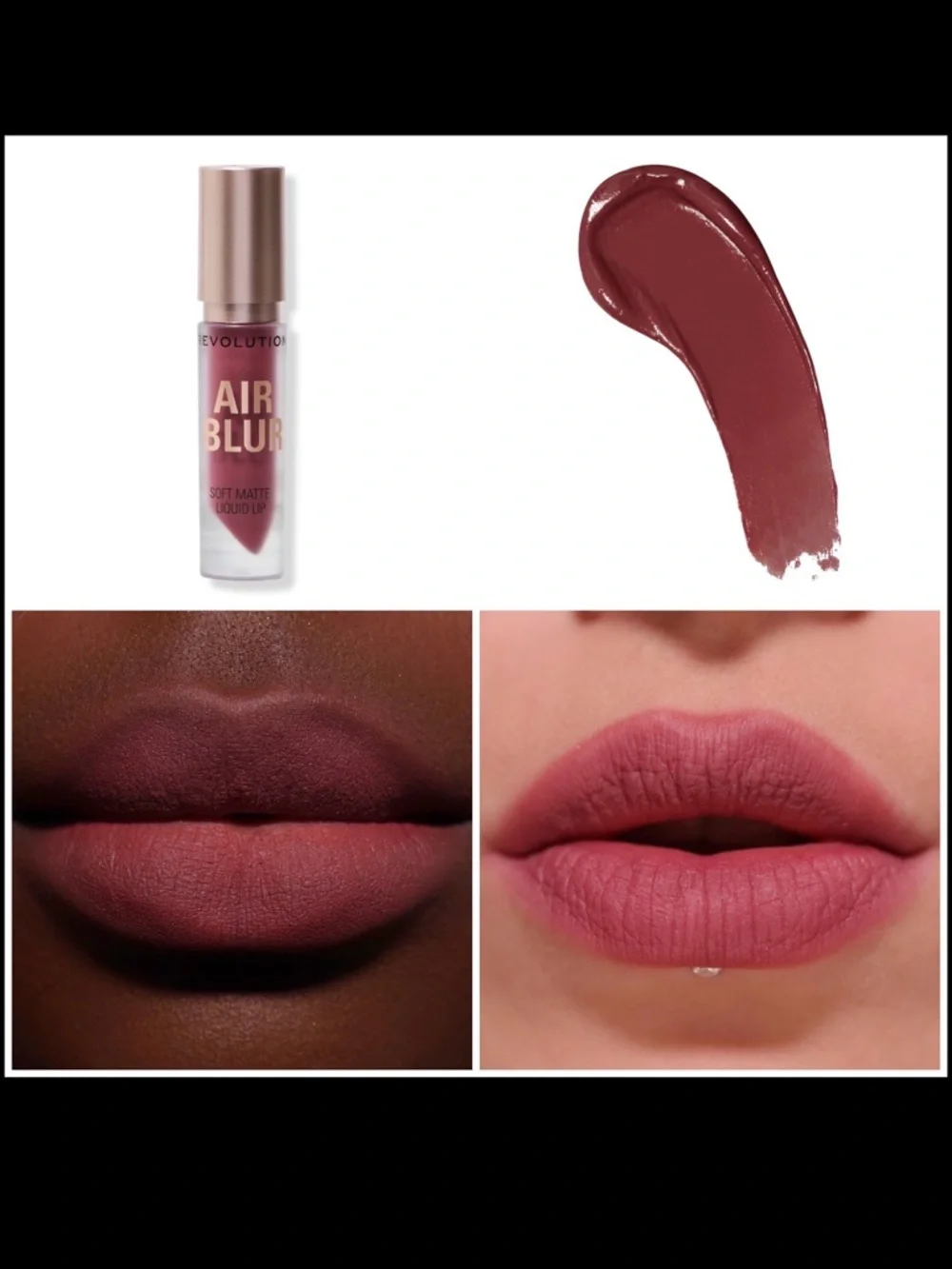 Revolution Beauty Air Blur Soft Matte 4 Liquid Lipstick Bundle Viral Cloud Lip
